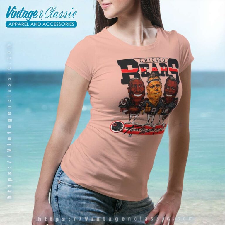 Chicago Bears Touchdown Club Caricature Women TShirt Chicago Bears Touchdown Club Caricature Women TShirt
