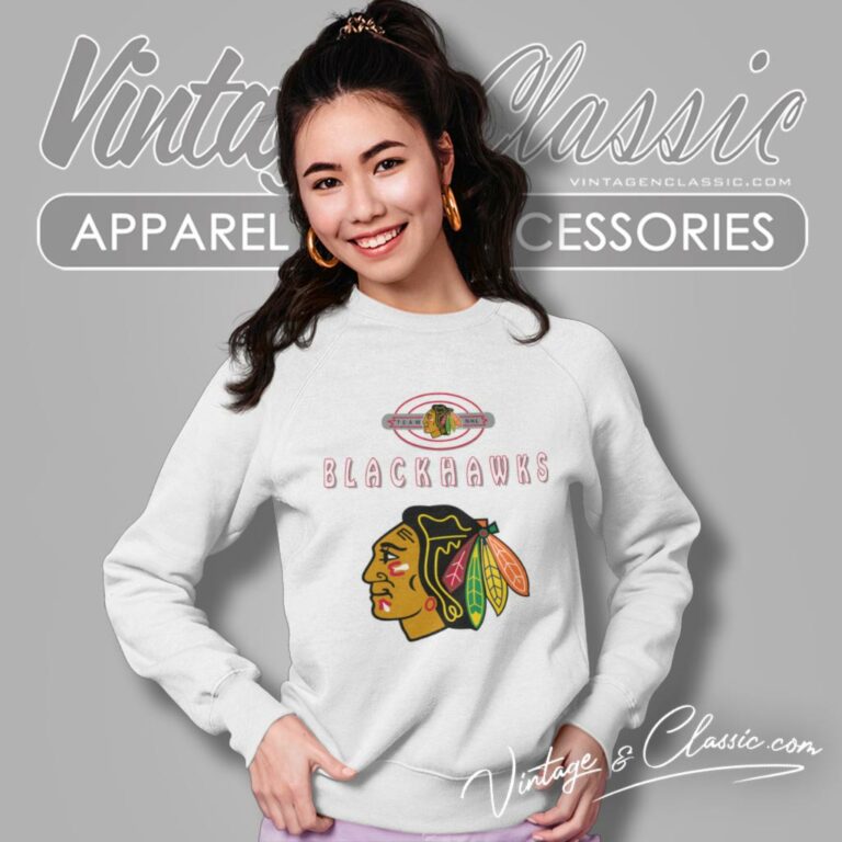 Chicago Blackhawks 1993 Nfl Big Logo Sweatshirt Chicago Blackhawks 1993 Nfl Big Logo Sweatshirt