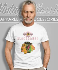 Chicago Blackhawks 1993 Nfl Big Logo T Shirt