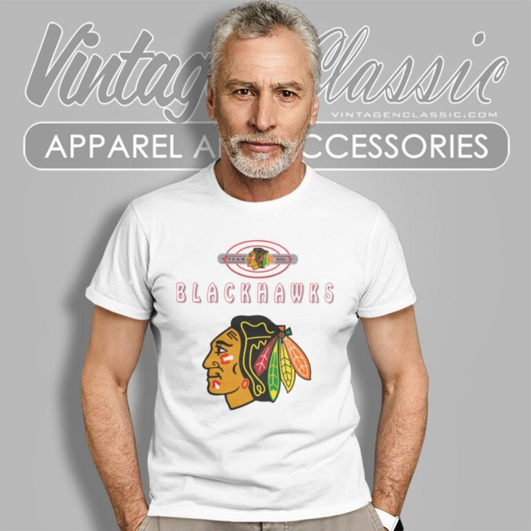 Chicago Blackhawks 1993 Nfl Big Logo T Shirt Chicago Blackhawks 1993 Nfl Big Logo T Shirt