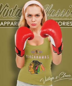 Chicago Blackhawks 1993 Nfl Big Logo Tank Top Racerback