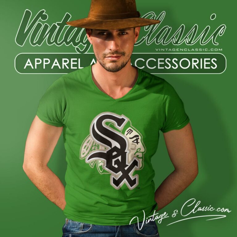 Chicago Blackhawks Chicago Sox V Neck TShirt Chicago Blackhawks Chicago Sox V Neck TShirt