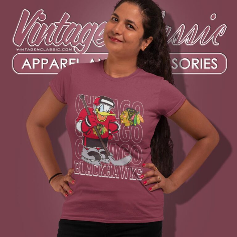 Chicago Blackhawks Donald Duck Hockey Shirt Women T shirt Chicago Blackhawks Donald Duck Hockey Shirt Women T shirt
