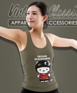 Chicago Blackhawks Hello Kitty Shirt Tank Top Racerback