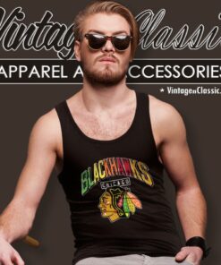 Chicago Blackhawks Logo Hockey Tank Top Racerback