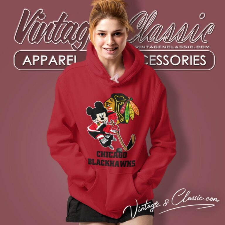 Chicago Blackhawks Mickey Mouse Disney Hoodie Chicago Blackhawks Mickey Mouse Disney Hoodie
