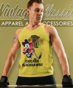 Chicago Blackhawks Mickey Mouse Disney Tank Top Racerback