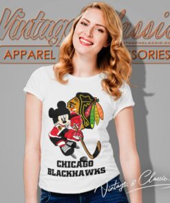 Chicago Blackhawks Mickey Mouse Disney Shirt