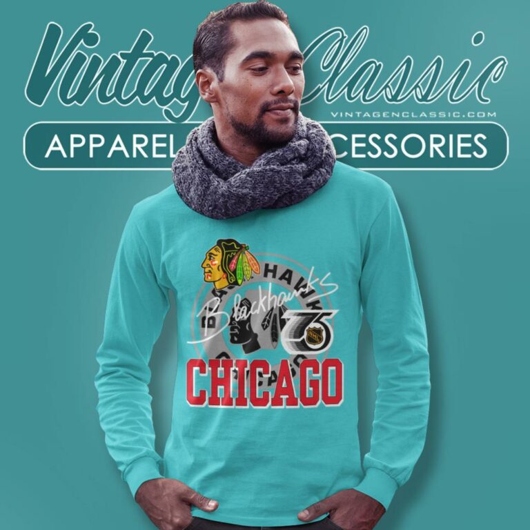 Chicago Blackhawks Nhl Hockey Faded Long Sleeve Tee Chicago Blackhawks Nhl Hockey Faded Long Sleeve Tee