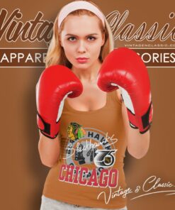 Chicago Blackhawks Nhl Hockey Faded Tank Top Racerback