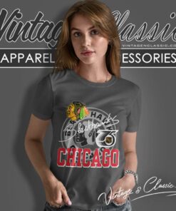 Chicago Blackhawks Nhl Hockey Faded Women T Shirt