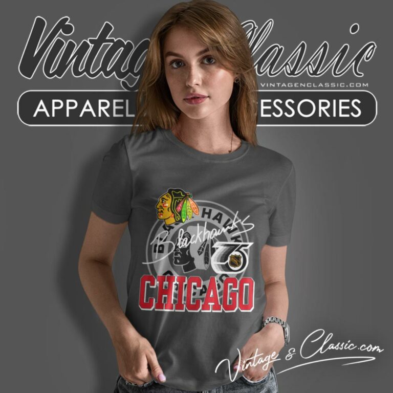 Chicago Blackhawks Nhl Hockey Faded Women T Shirt Chicago Blackhawks Nhl Hockey Faded Women T Shirt