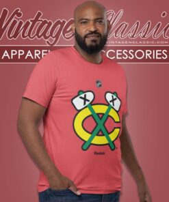 Chicago Blackhawks Old Emblem Throwback Logo T Shirt