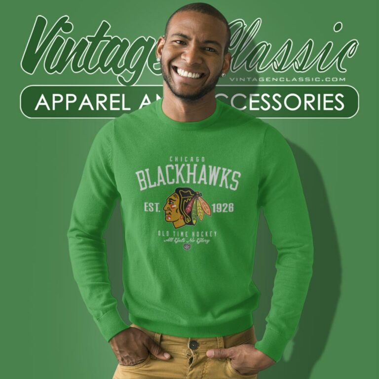 Chicago Blackhawks Old Time Hockey Arch Logo Sweatshirt Chicago Blackhawks Old Time Hockey Arch Logo Sweatshirt