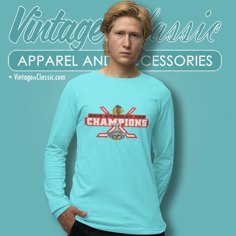 Chicago Blackhawks Shirt 2013 Stanley Cup Champions Hockey Long Sleeve Tee Chicago Blackhawks Shirt 2013 Stanley Cup Champions Hockey Long Sleeve Tee