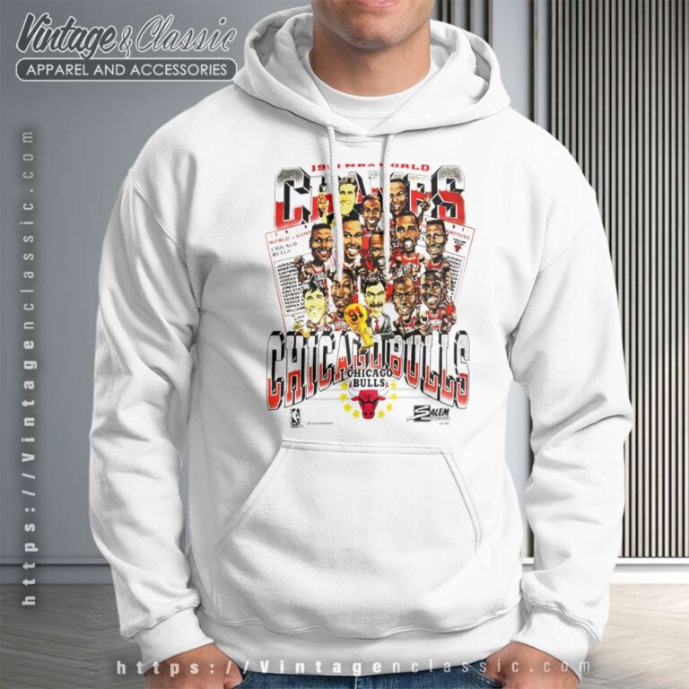 Chicago Bulls 1991 Nba Champions Caricature Hoodie Chicago Bulls 1991 Nba Champions Caricature Hoodie