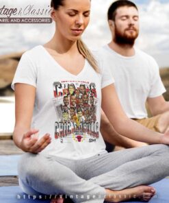 Chicago Bulls 1991 Nba Champions Caricature V Neck TShirt