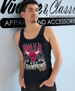 Chicago Bulls 1996 Champions Nba Basketball Tank Top Racerback