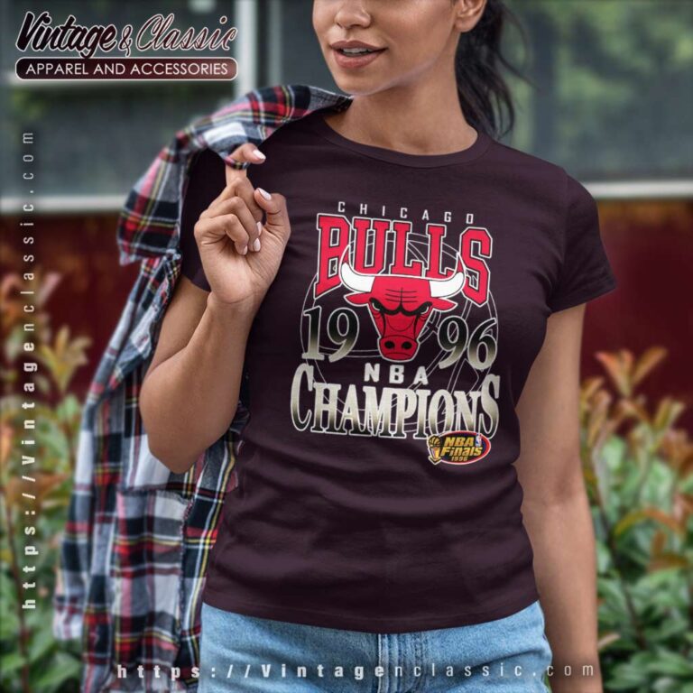 Chicago Bulls 1996 Champions Nba Basketball Women TShirt Chicago Bulls 1996 Champions Nba Basketball Women TShirt