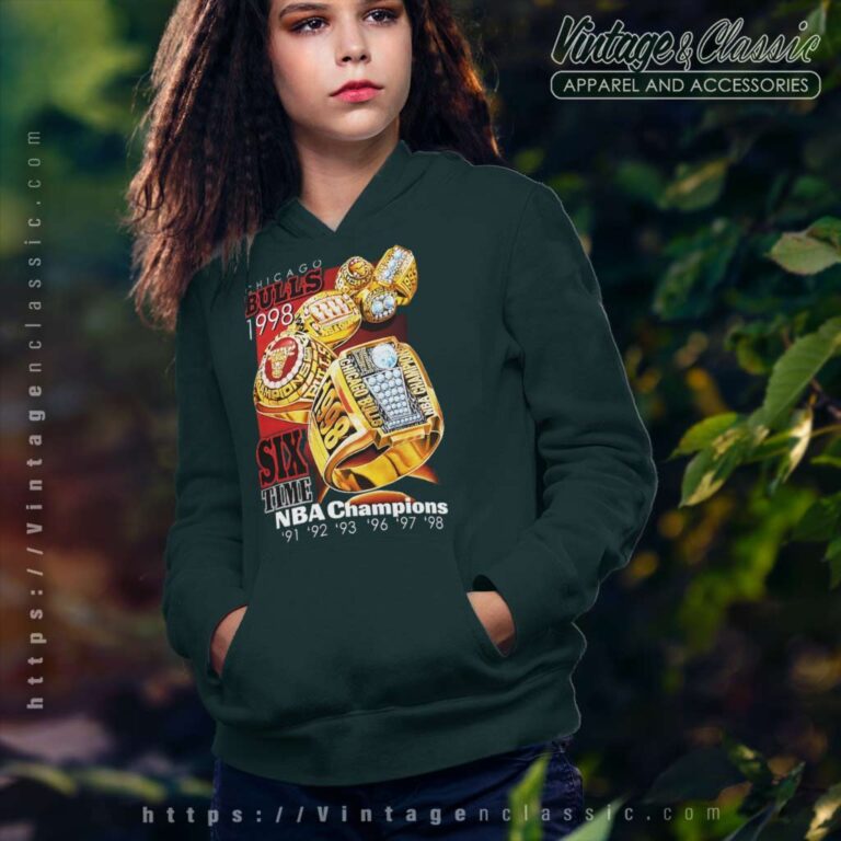 Chicago Bulls 1998 Six Time Nba Champions Ring Basketball Hoodie Chicago Bulls 1998 Six Time Nba Champions Ring Basketball Hoodie
