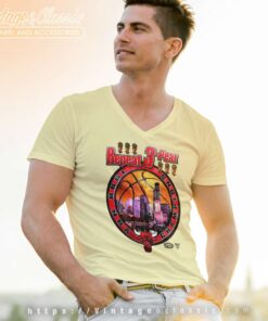 Chicago Bulls 3 Peat 1998 Nba Champions V Neck TShirt