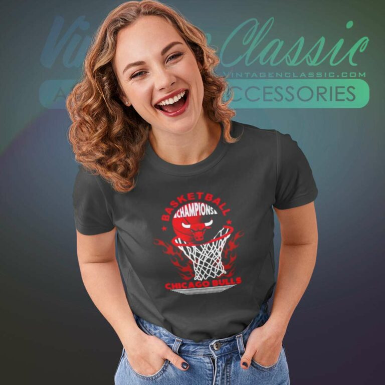 Chicago Bulls Basketball Champions Fire Logo 2023 Women TShirt Chicago Bulls Basketball Champions Fire Logo 2023 Women TShirt