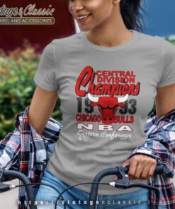 Chicago Bulls Big Logo Nba Basketball Team Champions 1993 Women TShirt