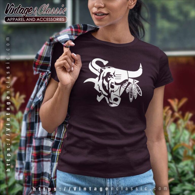 Chicago Bulls Blackhawks Bears Sox Mash Up Women TShirt Chicago Bulls Blackhawks Bears Sox Mash Up Women TShirt
