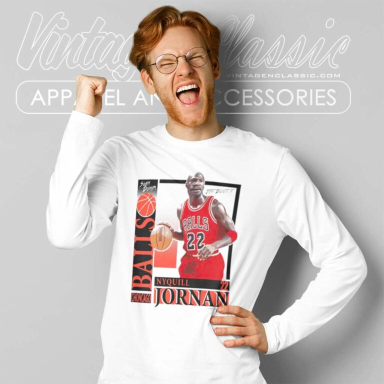 Chicago Bulls Bootleg Michael Jordan Long Sleeve Tee Chicago Bulls Bootleg Michael Jordan Long Sleeve Tee