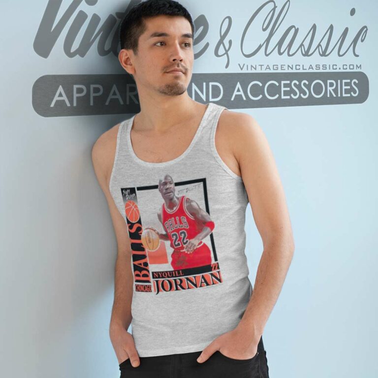 Chicago Bulls Bootleg Michael Jordan Tank Top Racerback Chicago Bulls Bootleg Michael Jordan Tank Top Racerback