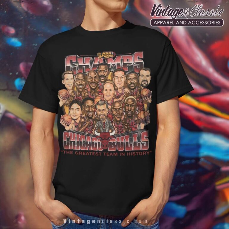 Chicago Bulls Champions Caricature Mens T Shirt Chicago Bulls Champions Caricature Mens T Shirt