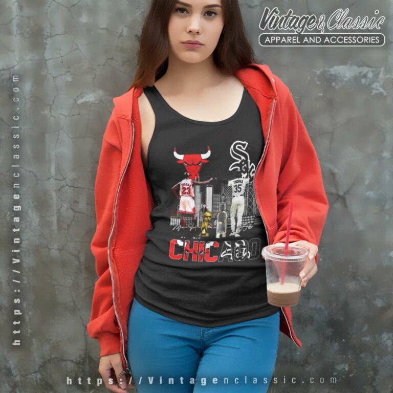 Chicago Bulls Chicago White Sox Jordan And Thomas Skylines 2023 Tank Top Racerback Chicago Bulls Chicago White Sox Jordan And Thomas Skylines 2023 Tank Top Racerback