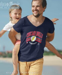 Chicago Bulls Dc The Flash Basketball Graphic V Neck TShirt