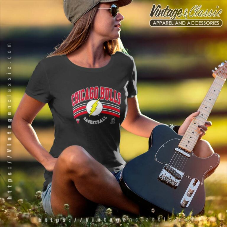 Chicago Bulls Dc The Flash Basketball Graphic Women TShirt Chicago Bulls Dc The Flash Basketball Graphic Women TShirt