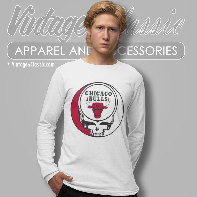 Chicago Bulls Grateful Dead Steal Your Face Long Sleeve Tee Chicago Bulls Grateful Dead Steal Your Face Long Sleeve Tee