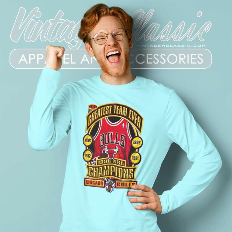 Chicago Bulls Greatest Team Ever Vintage Long Sleeve Tee Chicago Bulls Greatest Team Ever Vintage Long Sleeve Tee