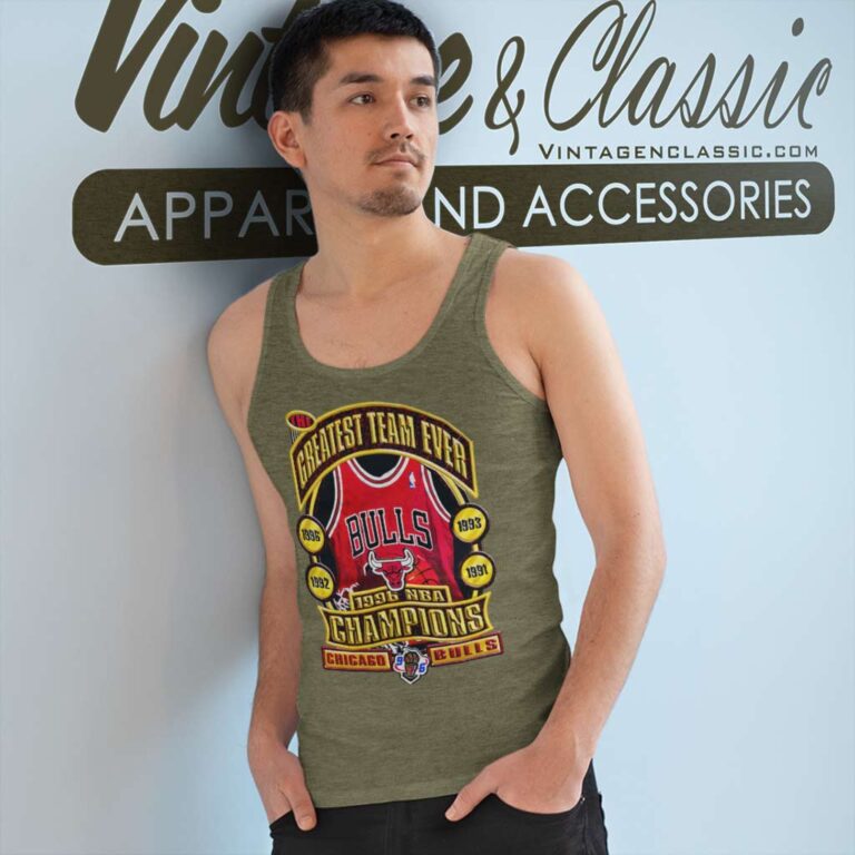 Chicago Bulls Greatest Team Ever Vintage Tank Top Racerback Chicago Bulls Greatest Team Ever Vintage Tank Top Racerback