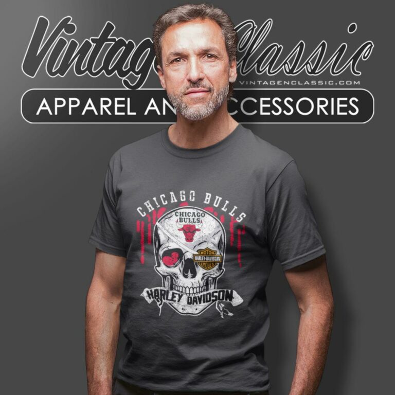 Chicago Bulls Harley Davidson Skull T Shirt Chicago Bulls Harley Davidson Skull T Shirt