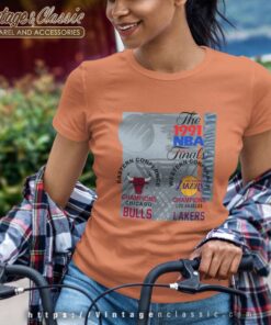 Chicago Bulls Los Angeles Lakers 1991 Nba Finals Women TShirt