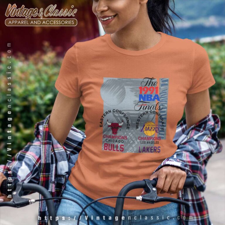 Chicago Bulls Los Angeles Lakers 1991 Nba Finals Women TShirt Chicago Bulls Los Angeles Lakers 1991 Nba Finals Women TShirt