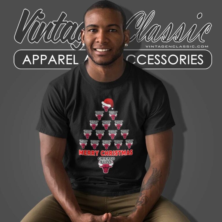 Chicago Bulls Ugly Christmas Tree T Shirt Chicago Bulls Ugly Christmas Tree T Shirt