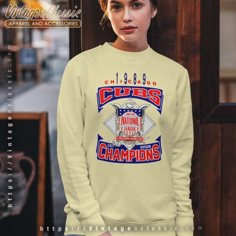 Chicago Cubs 1989 National League East Division Champions Sweatshirt Chicago Cubs 1989 National League East Division Champions Sweatshirt