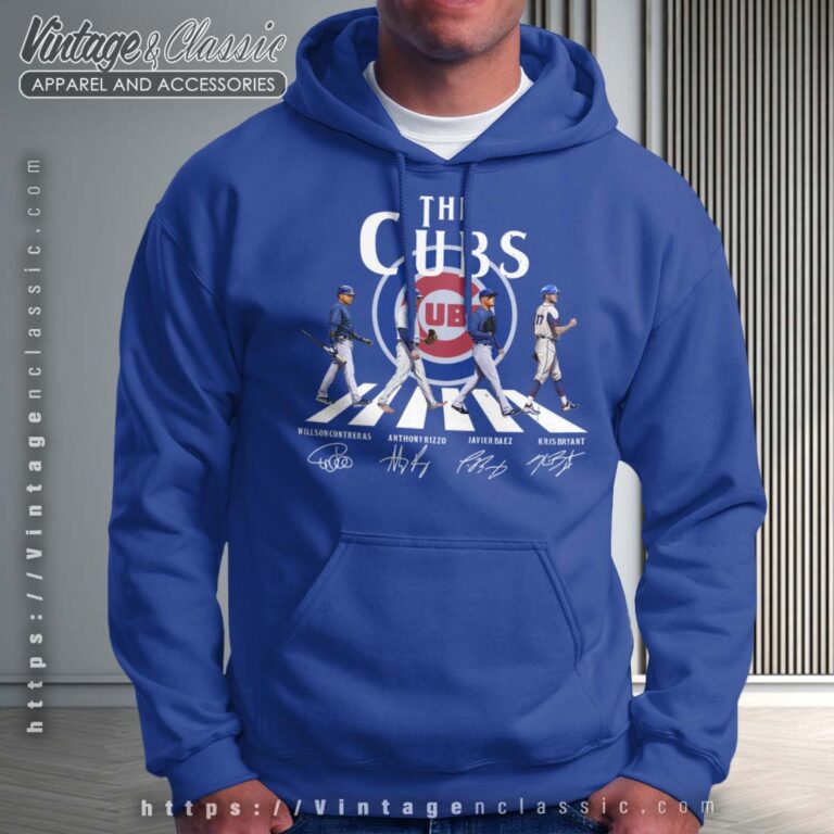 Chicago Cubs Abbey Road Signatures Royal Hoodie Chicago Cubs Abbey Road Signatures Royal Hoodie