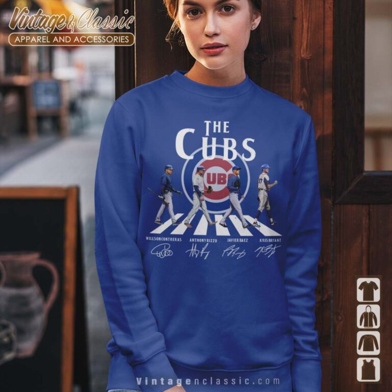 Chicago Cubs Abbey Road Signatures Sweatshirt Chicago Cubs Abbey Road Signatures Sweatshirt