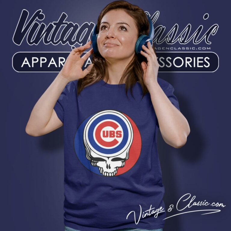 Chicago Cubs Grateful Dead Steal Your Face Women T Shirt Chicago Cubs Grateful Dead Steal Your Face Women T Shirt