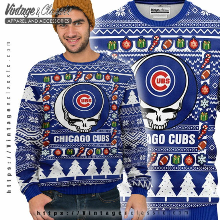Chicago Cubs Grateful Dead Ugly Sweater Ugly Sweater Chicago Cubs Grateful Dead Ugly Sweater Ugly Sweater