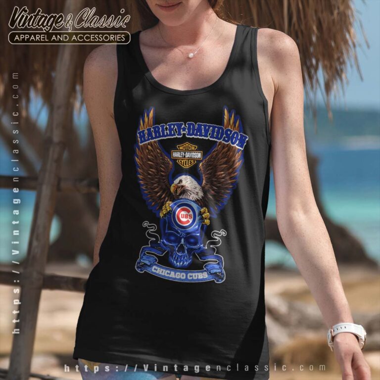 Chicago Cubs Harley Davidson Tank Top Chicago Cubs Harley Davidson Tank Top
