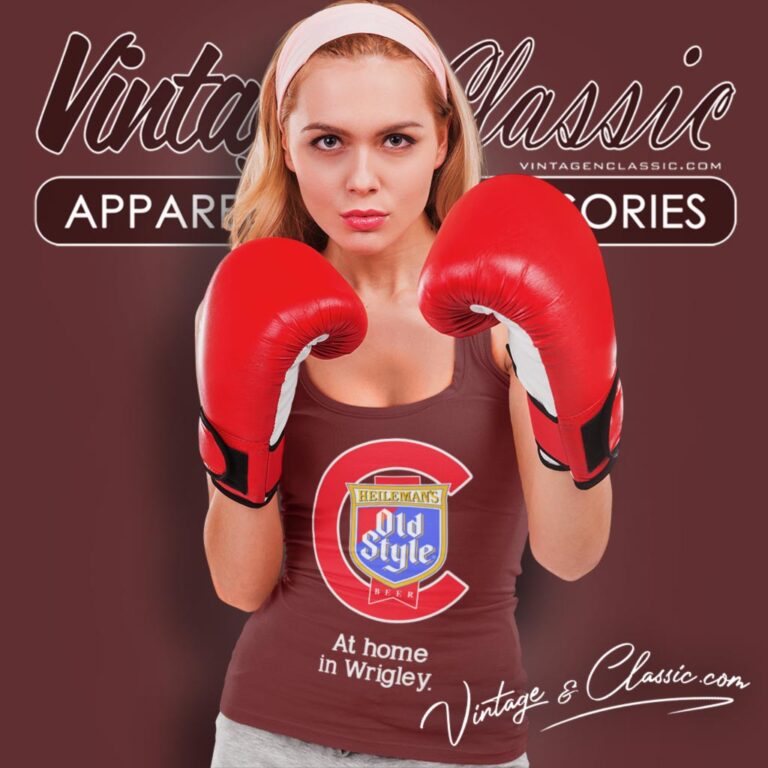 Chicago Cubs Heilemans Old Style Beer Wrigley Tank Top Racerback Chicago Cubs Heilemans Old Style Beer Wrigley Tank Top Racerback