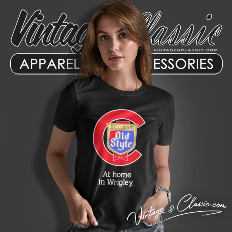 Chicago Cubs Heilemans Old Style Beer Wrigley Women T Shirt Chicago Cubs Heilemans Old Style Beer Wrigley Women T Shirt