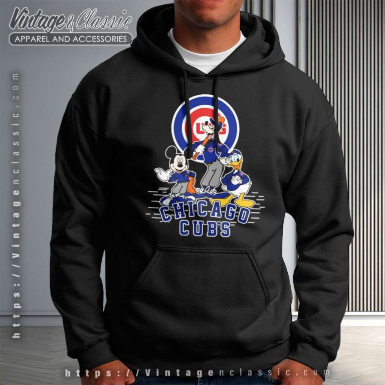Chicago Cubs Mickey Mouse Donald Duck Goofy Hoodie Chicago Cubs Mickey Mouse Donald Duck Goofy Hoodie